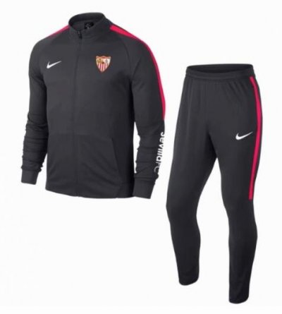 Sevilla 2018/19 Black Training Suit (Jacket+Trouser)