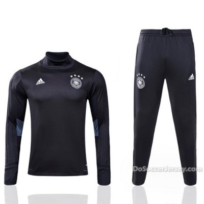 Germany 2017 Black Training Kit(Turtleneck Shirt+Trouser)