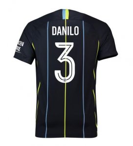 Manchester City 2018/19 Danilo 3 UCL Cup Away Shirt Soccer Jersey