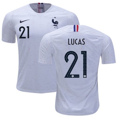 France 2018 World Cup LUCAS HERNANDEZ 21 Away Shirt Soccer Jersey