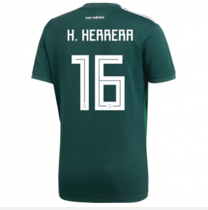 Mexico 2018 World Cup Home Hector Herrera #16 Shirt Soccer Jersey