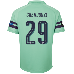 Arsenal 2018/19 Mattéo Guendouzi 29 UEFA Europa Third Shirt Soccer Jersey