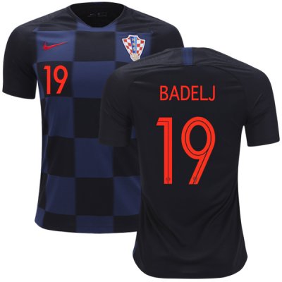 Croatia 2018 World Cup Away MILAN BADELJ 19 Shirt Soccer Jersey