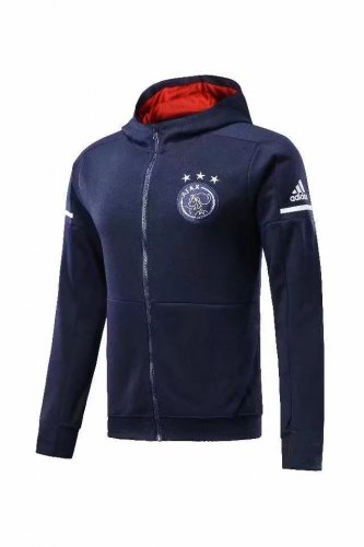 Ajax 2017/18 Royal Blue Hoodie Jacket