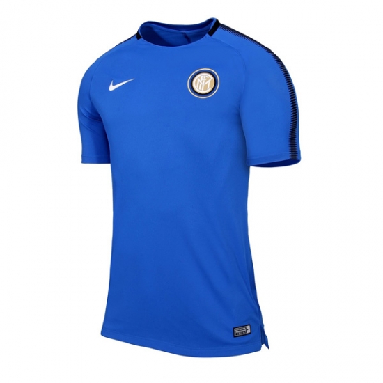 Inter Milan 2017/18 Blue Training Shirt - Click Image to Close