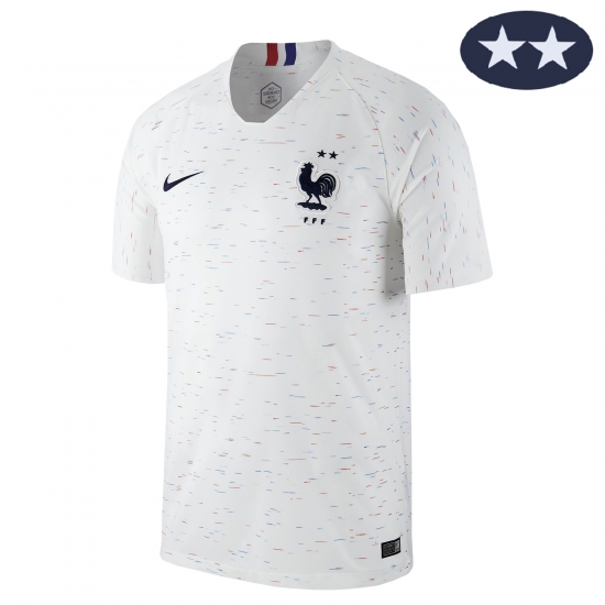 France 2018 World Cup Away 2-Star Shirt Soccer Jersey - Click Image to Close