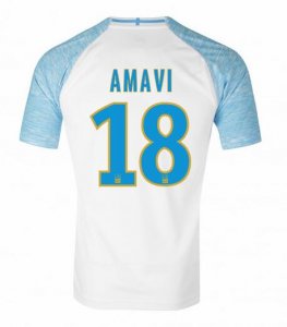Olympique de Marseille 2018/19 AMAVI 18 Home Shirt Soccer Jersey