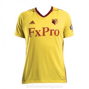 Watford 2017/18 Home Shirt Soccer Jersey