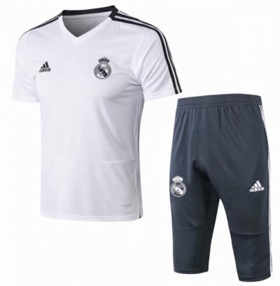 Real Madrid 2018/19 White Short Training Suit