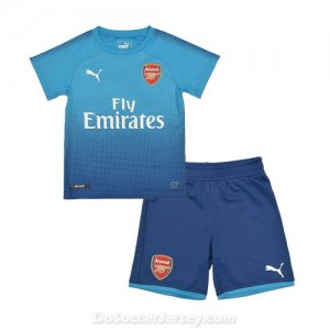 Arsenal 2017/18 Away Kids Soccer Kit Children Shirt And Shorts