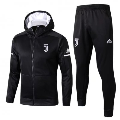 Juventus 2017/18 Black Training Suit (Hoody Jacket+Pants)