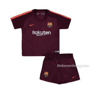 Barcelona 2017/18 Third Kids Soccer Kit Children Shirt And Shorts