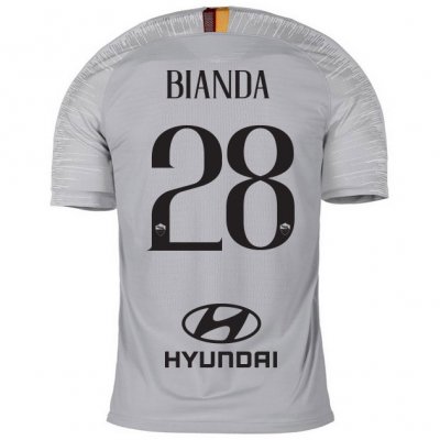 AS Roma 2018/19 BIANDA 28 Away Shirt Soccer Jersey