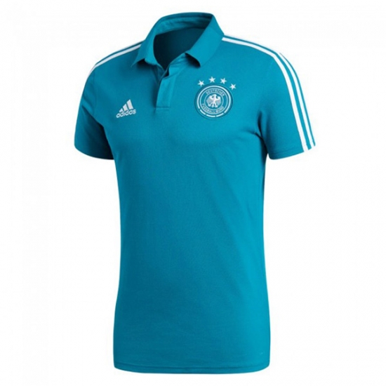 Germany 2018 World Cup Blue Polo Shirt - Click Image to Close