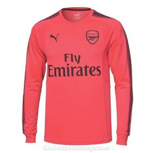 Arsenal 2017/18 Pink Long Sleeved Goalkeeper Soccer Shirt
