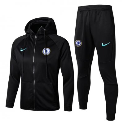 Chelsea 2017/18 Black Training Suit (Hoodie Jakcet + Trouser)