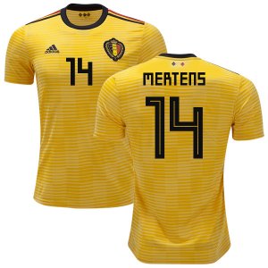Belgium 2018 World Cup Away DRIES MERTENS 14 Shirt Soccer Jersey