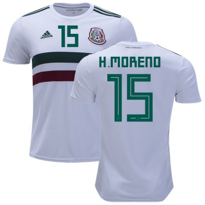 Mexico 2018 World Cup Away HECTOR MORENO 15 Shirt Soccer Jersey