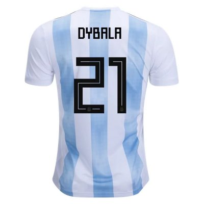 Argentina 2018 World Cup Home Paulo Dybala #21 Shirt Soccer Jersey