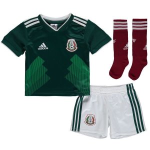 Mexico 2018 FIFA World Cup Home Kids Soccer Whole Kits (Children Shirt+Shorts+Socks)
