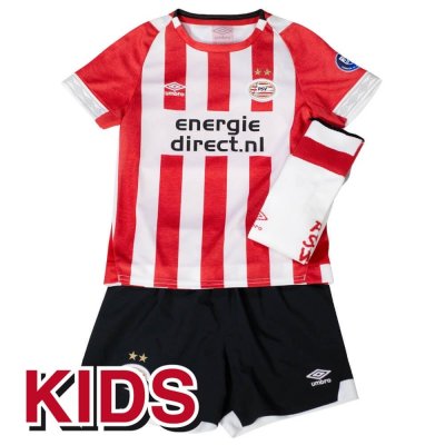 PSV Eindhoven 2018/19 Home Kids Soccer Whole Kit Children Shirt + Shorts + Socks