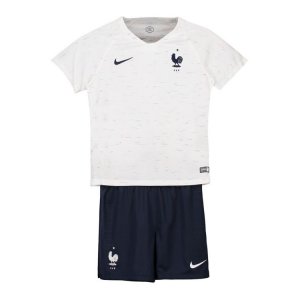 France 2018 World Cup Away Kids Soccer Kit Children Shirt And Shorts