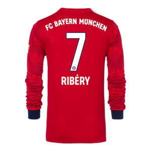 Bayern Munich 2018/19 Home 7 Ribéry Long Sleeve Shirt Soccer Jersey