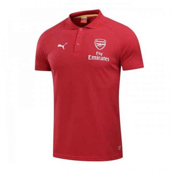 Arsenal 2017/18 Red Polo Shirt - Click Image to Close