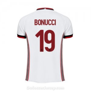 AC Milan 2017/18 Away Bonucci #19 Shirt Soccer Jersey