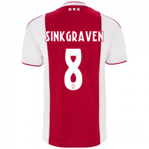 Ajax 2018/19 daley sinkgraven 8 Home Shirt Soccer Jersey