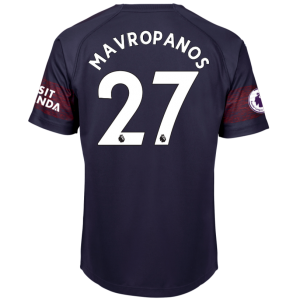 Arsenal 2018/19 Mavropanos 27 Away Shirt Soccer Jersey
