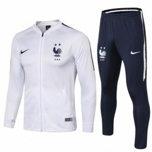 France 2018/19 White Training Suit (Jacket+Trouser)