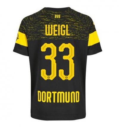 Borussia Dortmund 2018/19 Weigl 33 Away Shirt Soccer Jersey