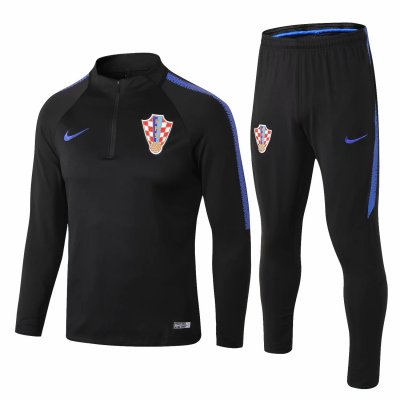 Croatia 2018/19 Black Training Suit (Sweat Shirt+Trouser)