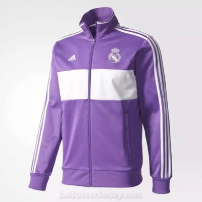 Real Madrid 2016/17 Purple&White Training Jacket