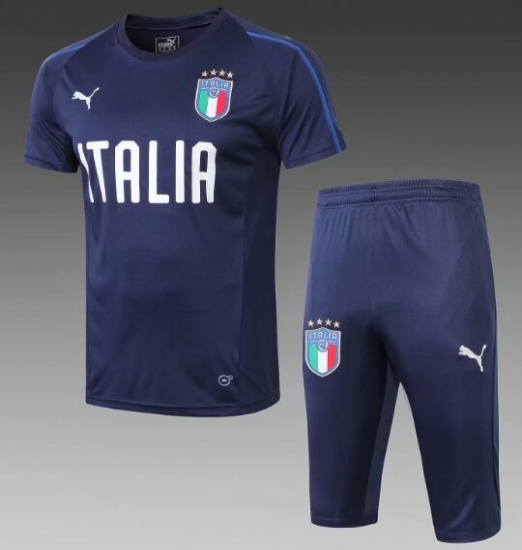 Italy 2018/19 Royal Blue Short Training Suit - Click Image to Close
