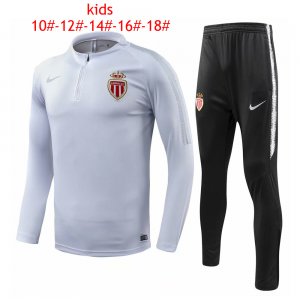 Kids AS Monaco 2018/19 White Training Suit