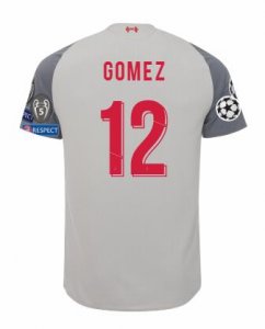 Liverpool 2018/19 JOE GOMEZ 12 UCL Third Shirt Soccer Jersey