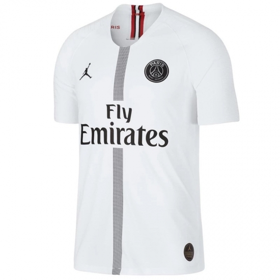 Match Version PSG X JORDAN COLLECTION 2018/19 Third White Shirt Soccer Jersey - Click Image to Close