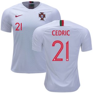 Portugal 2018 World Cup CEDRIC 21 Away Shirt Soccer Jersey