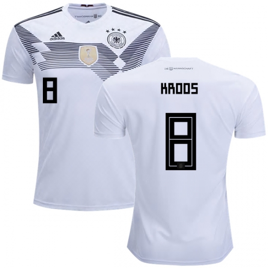 Germany 2018 World Cup TONI KROOS 8 Home Shirt Soccer Jersey - Click Image to Close