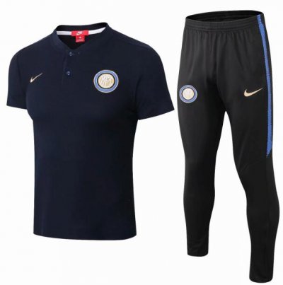 Inter Milan 2018/19 Royal Blue Polo Shirts + Pants Suit
