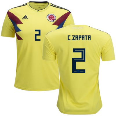 Colombia 2018 World Cup CRISTIAN ZAPATA 2 Home Shirt Soccer Jersey