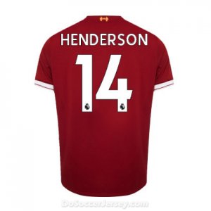 Liverpool 2017/18 Home Henderson #14 Shirt Soccer Jersey