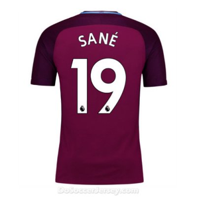 Manchester City 2017/18 Away Sane #19 Shirt Soccer Jersey
