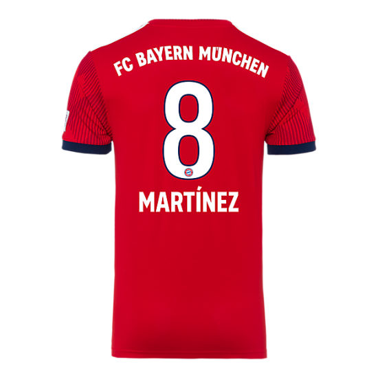 Bayern Munich 2018/19 Home 8 Martinez Shirt Soccer Jersey - Click Image to Close