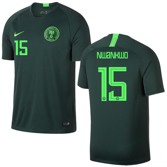 Nigeria Fifa World Cup 2018 Away Simeon Nwankwo 15 Shirt Soccer Jersey - Click Image to Close