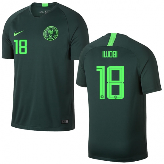 Nigeria Fifa World Cup 2018 Away Alex Iwobi 18 Shirt Soccer Jersey - Click Image to Close