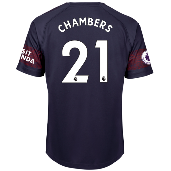 Arsenal 2018/19 Calum Chambers 21 Away Shirt Soccer Jersey - Click Image to Close