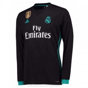 Real Madrid 2017/18 Away Long Sleeved Shirt Soccer Jersey